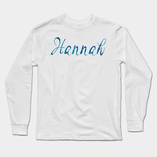 Top 10 best personalised gifts 2022  - Hannah -personalised,personalized name with pattern Long Sleeve T-Shirt